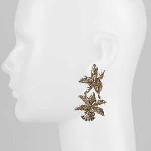 OVERSIZED ORCHID EARRINGS